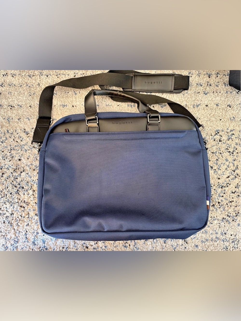 Bugatti Navy Laptop Business Briefcase Shoulder Bag